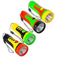 Фонарик мини пластик, 1LED, d4,2смx10,6см (198-087)